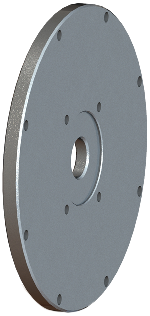 Flywheel flanges with holes for the cardan shaft